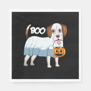 Ghost Beagle Halloween Dog Napkins
