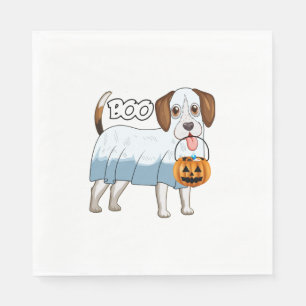 Ghost Beagle Halloween Dog Napkins