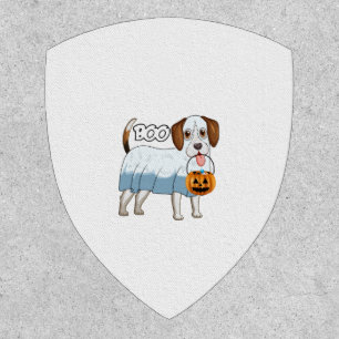 Ghost Beagle Halloween Dog Patch