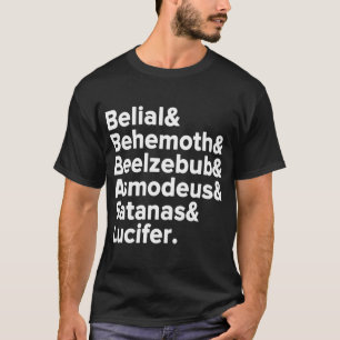 Ghost - Belial Behemoth Beelzebub Asmodeus Satanas T-Shirt