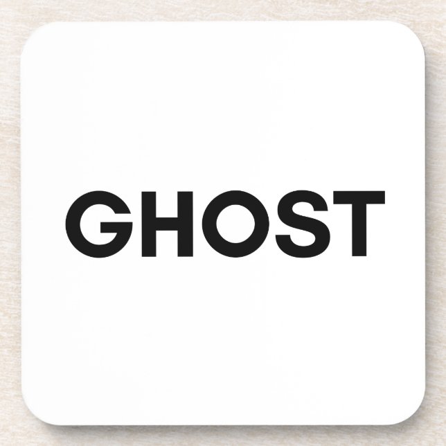 ghost beverage coaster (Front)