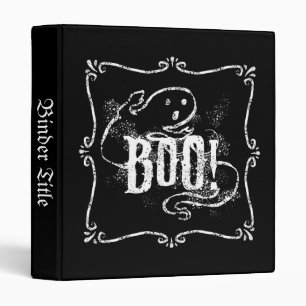Ghost Boo 3 Ring Binder