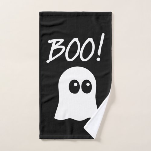 Ghost Boo cute ghost design Hand Towel