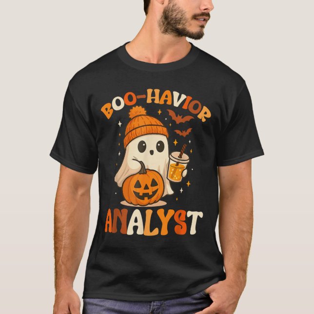 Ghost Boo Havior Yst Funny Halloween Behavior Ther T-Shirt (Front)