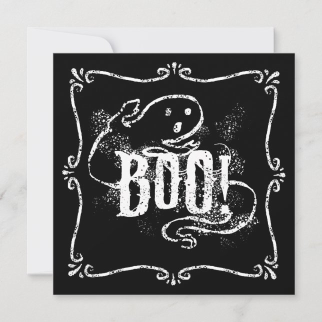 Ghost Boo Invitation (Front)