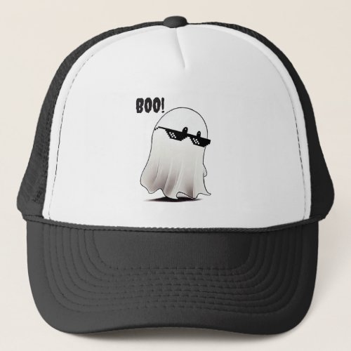 Ghost Boo Trucker Hat