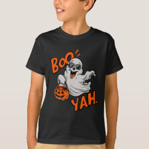 Ghost Boo Yah Funny Halloween Shirt Spooky Booyah
