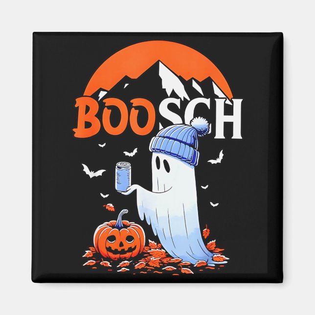 Ghost Boosch Beer Halloween  Magnet (Front)