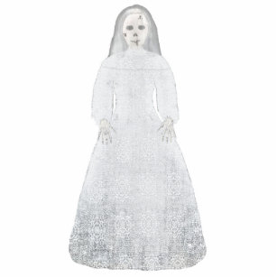 Ghost Bride Creepy Halloween Photo Sculpture