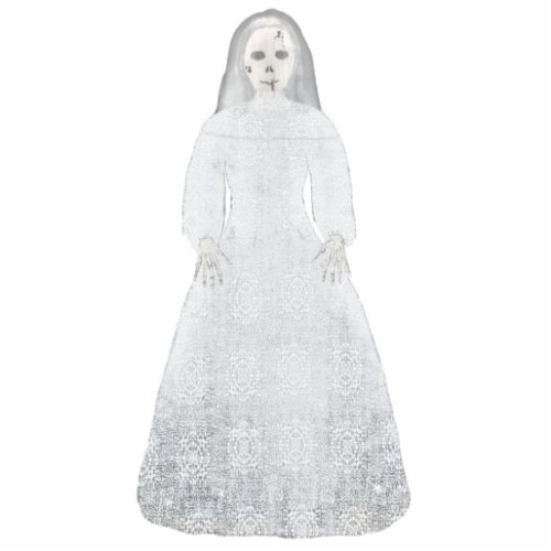 Ghost Bride Creepy Halloween Photo Sculpture