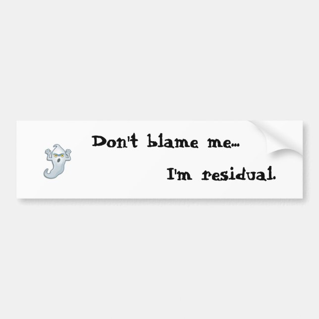 Ghost bumper sticker (Front)