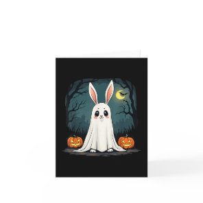Ghost Bunny Halloween Tee Boohop! Cute Ghost Bunny Card