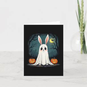 Ghost Bunny Halloween Tee Boohop! Cute Ghost Bunny Card
