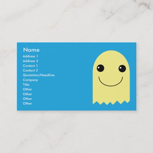 Customizable Ghost - Business Business Card Templates