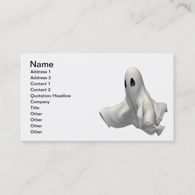 Ghost Business Card (Front)