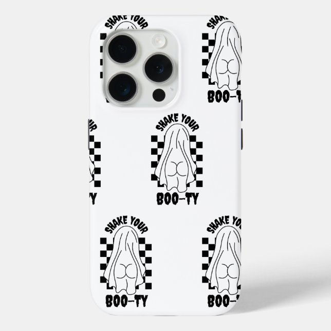 Ghost Butt Design – "Shake Your Boo-ty" Case-Mate iPhone Case (Back)