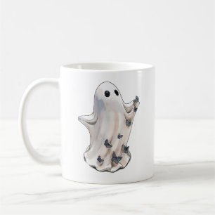 Ghost butterfly Halloween Coffee Mug