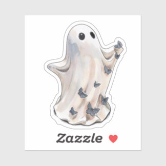 Ghost butterfly Halloween Sticker