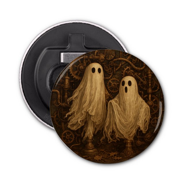 Ghost Button Bottle Opener (Front)