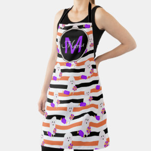 Ghost Candy Halloween Apron