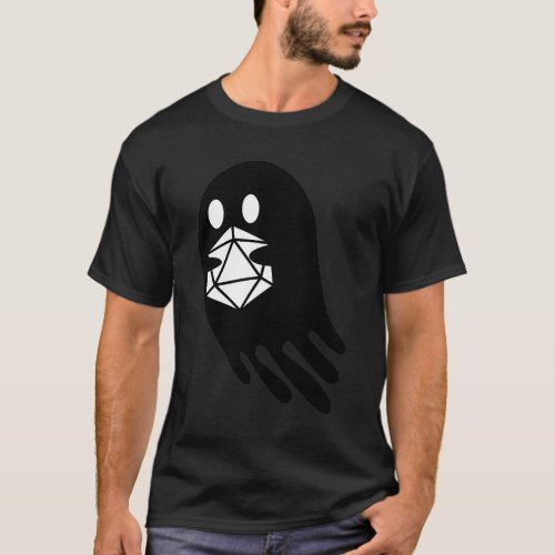 Ghost Carrying D20 Dice T_Shirt