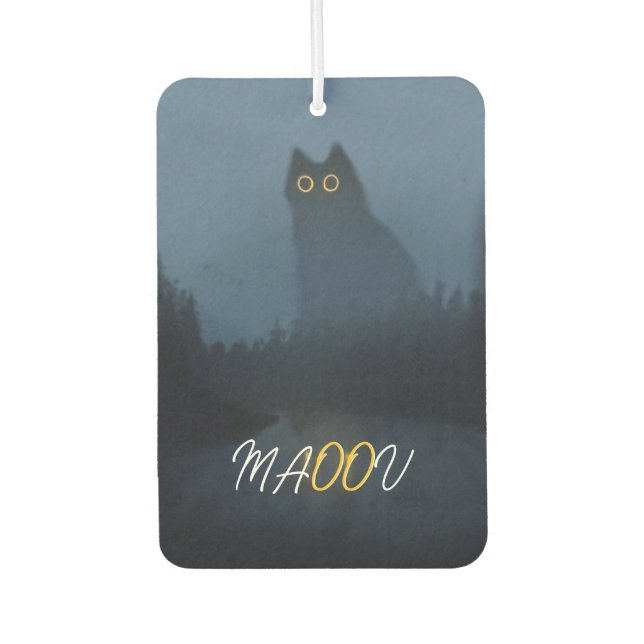 Ghost Cat Air Freshener (Front)