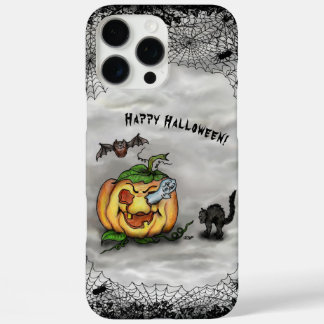 Ghost , Cat , Bat and Pumpkin , Happy Halloween! iPhone 16 Pro Max Case