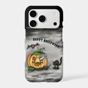 Ghost , Cat , Bat and Pumpkin , Happy Halloween! iPhone 17 Pro Case