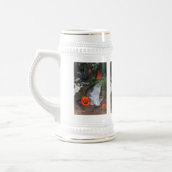 Ghost Cat Beer Stein by DanceswithCats at Zazzle
