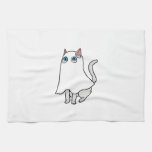 Ghost Cat Classic T-Shirt_1 Kitchen Towel