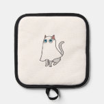 Ghost Cat Classic T-Shirt_1 Pot Holder