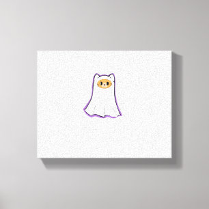 ghost cat Classic T-Shirt_3 Canvas Print