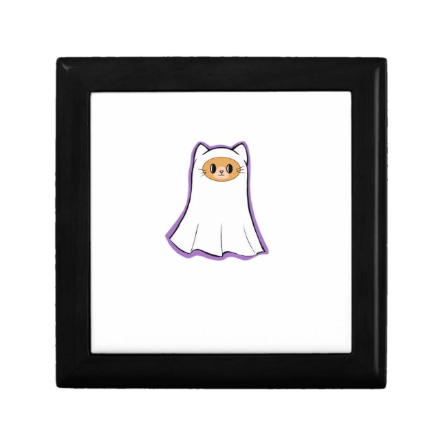 ghost cat Classic T-Shirt_3 Gift Box (Front)