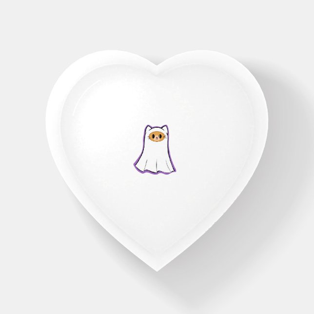 ghost cat Classic T-Shirt_3 Paperweight (Front)