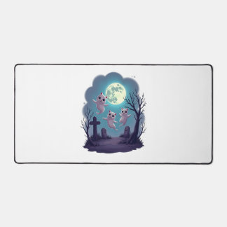 Ghost Cat Parade Desk Mat