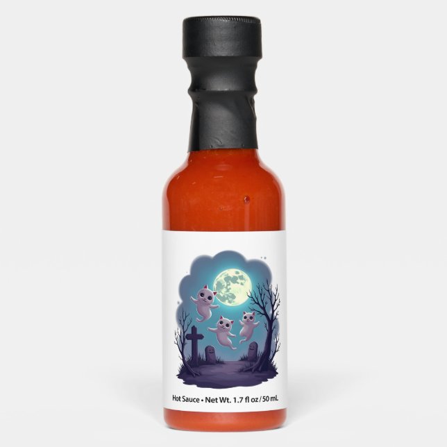 Ghost Cat Parade Hot Sauces (Front)
