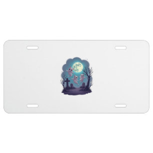 Ghost Cat Parade License Plate