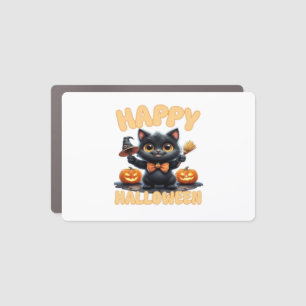 Ghost Cat Tee, Halloween Shirt, Spooky Cute, Unise Car Magnet