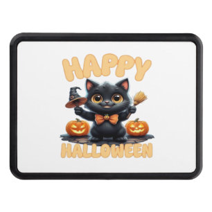 Ghost Cat Tee, Halloween Shirt, Spooky Cute, Unise Hitch Cover