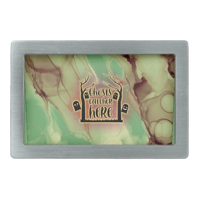 Ghost Catcher Here Belt Buckle (Front)