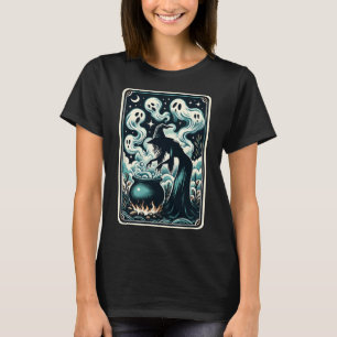 Ghost Cauldron Gothic Supernatural Tarot Card  T-Shirt