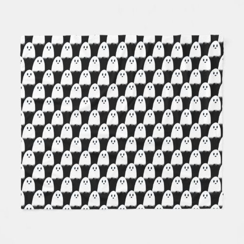 Ghost Checkerboard Fleece Blanket