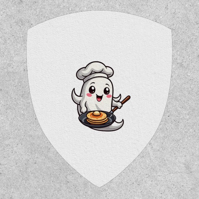Ghost Chef � Funny Halloween Cooking Tee Patch (Front)