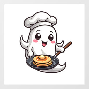 Ghost Chef � Funny Halloween Cooking Tee Wall Decal