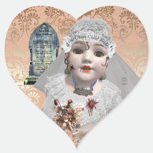 Ghost Child Bride Doll Sticker