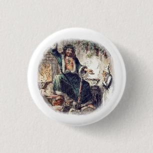 Ghost Christmas Present with Scrooge Button