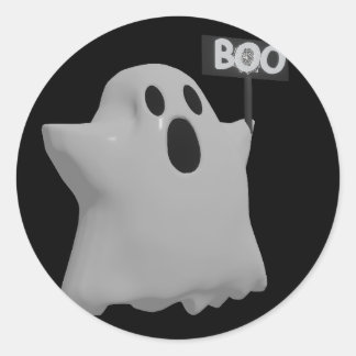 Ghost Classic Round Sticker