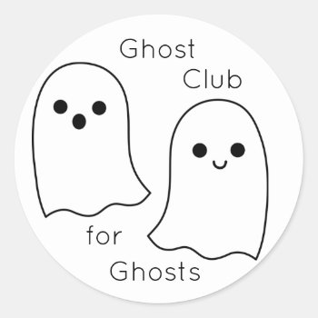 Ghost Club Stickers by Rockethousebirdship at Zazzle