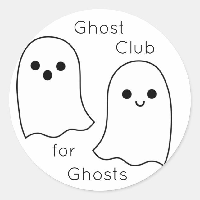 Ghost Club Stickers (Front)