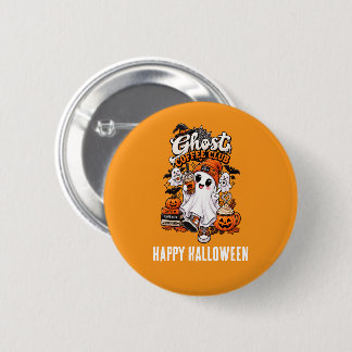 Ghost Coffee Club HALLOWEEN Button